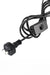 Black power cord with inline switch