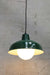 Sma;ll green Warehouse Ball Pendant Light with ball shade