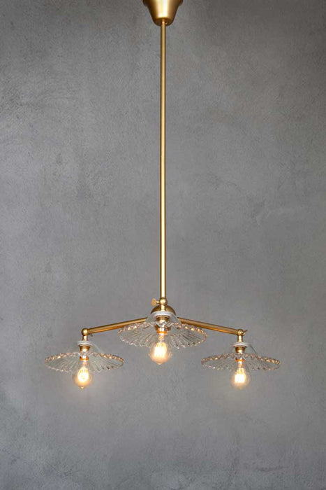Charmont Glass Chandelier gold frame