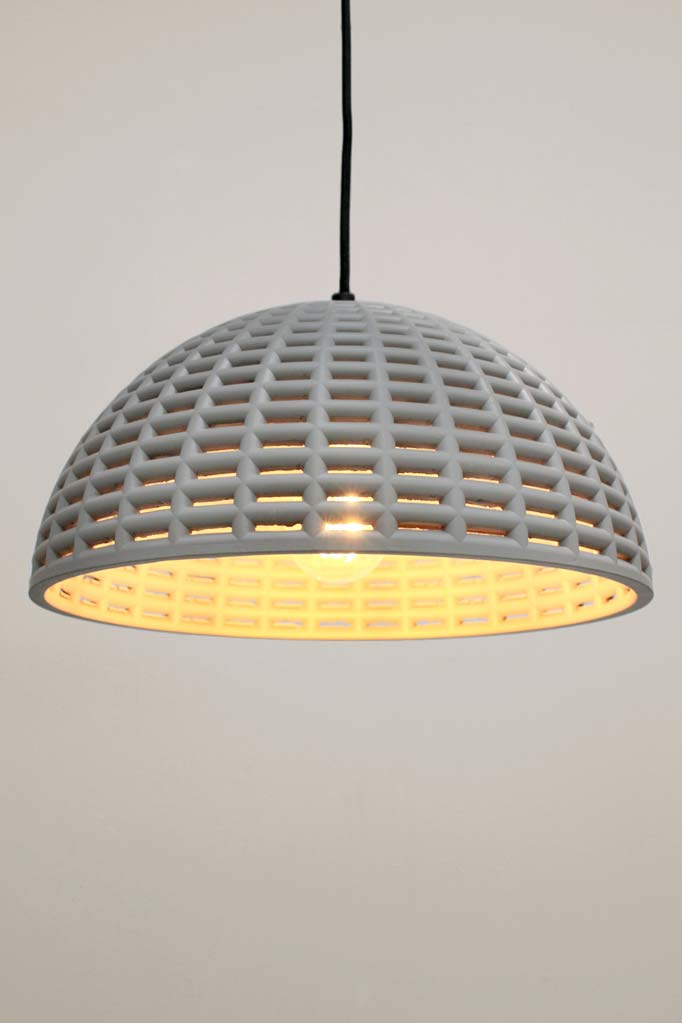 Retro Industrial Concrete Chandelier – E27 Pendant Light With Wood Accents For Bedroom, Cafe, Or Living Room