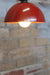 Bakelite Bowl Close To Ceiling Light. Red ceiling light. Close to ceiling lights for low ceilings. 