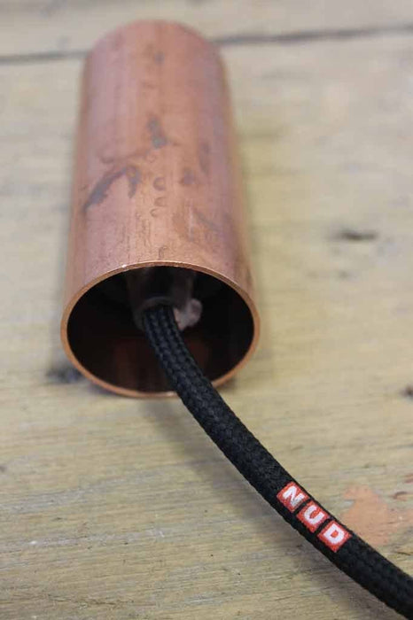 Copper tube pendant by nud lighting