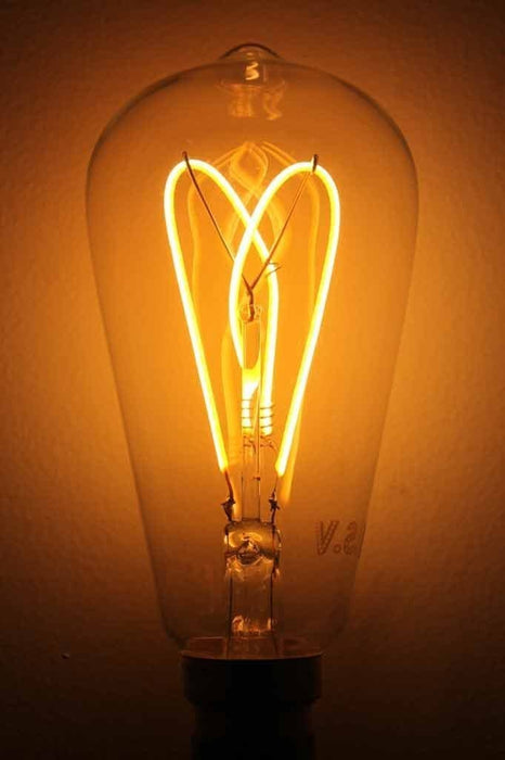 Led bulb teardrop cross loop led filament bulb. led online.