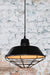 Black pendant light with removeable cover