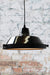 Factory pendant light with removable frosted glass cover