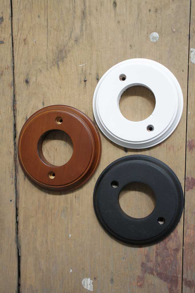 wooden mounting blocks in 3 finishes