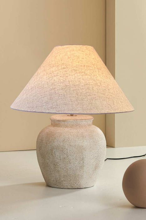 Natural country coastal table lamp