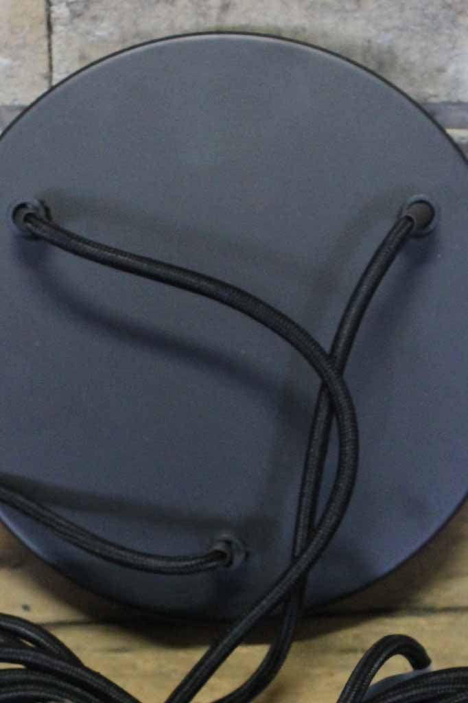 Black ceiling rose 3  light fixture