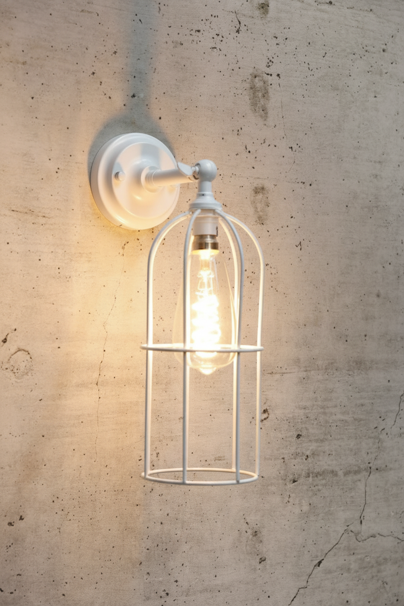 Long Cage Wall Light