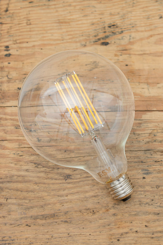 Led light bulb clear 125 8w 2600k. LED E27 light bulb.
