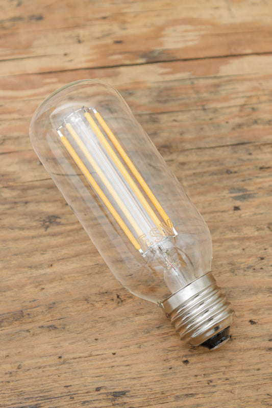 Led filament bulb tubular 6w 2100k long filament tubular led bulb with E27 base.