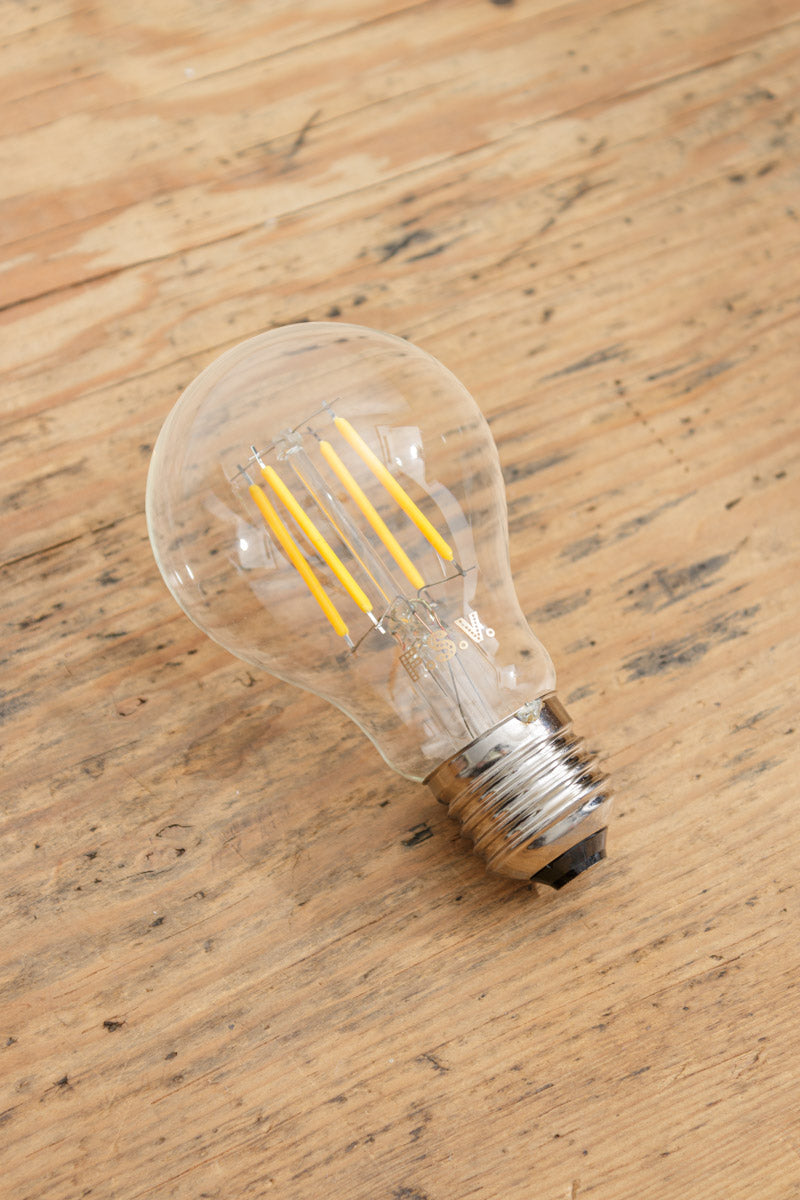 E27 A60 bulb ith ED filments and clear glass