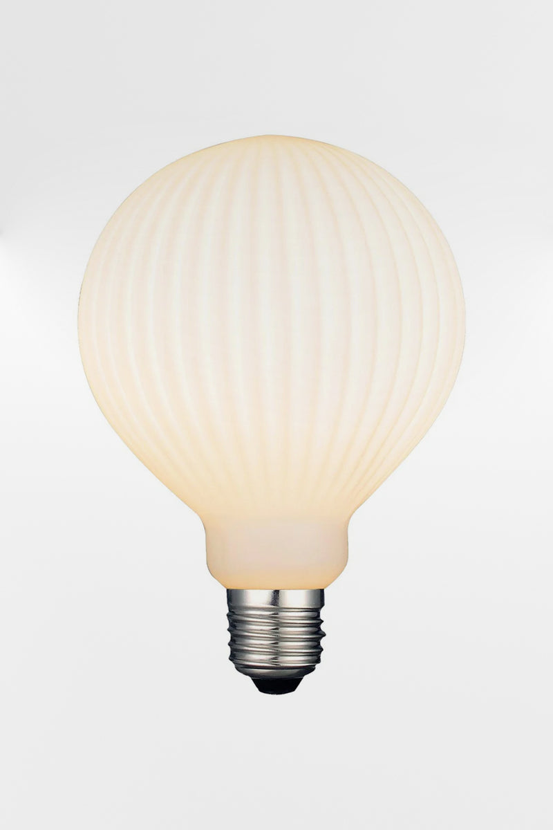 4W E27 Filament LED G125 Waterfall Round Opal 3000k Bulb