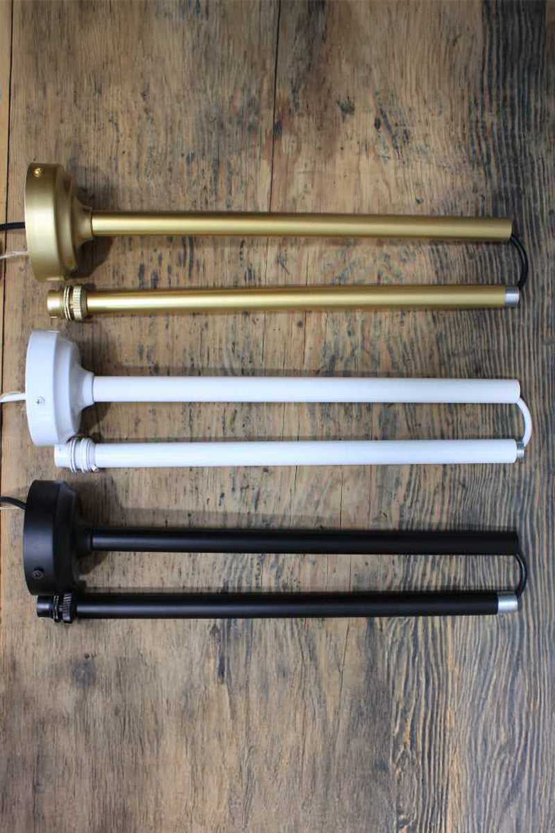 pole suspensions in three finishes 