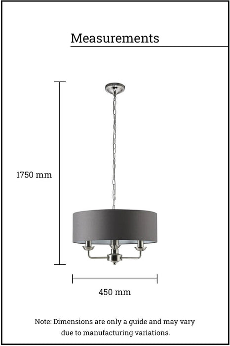 small chandelier measurements
