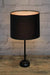 Black table lamp with Black shade