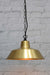 Bright brass Factory Light with black top Chain