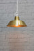Bright brass Factory Light with white side Chain