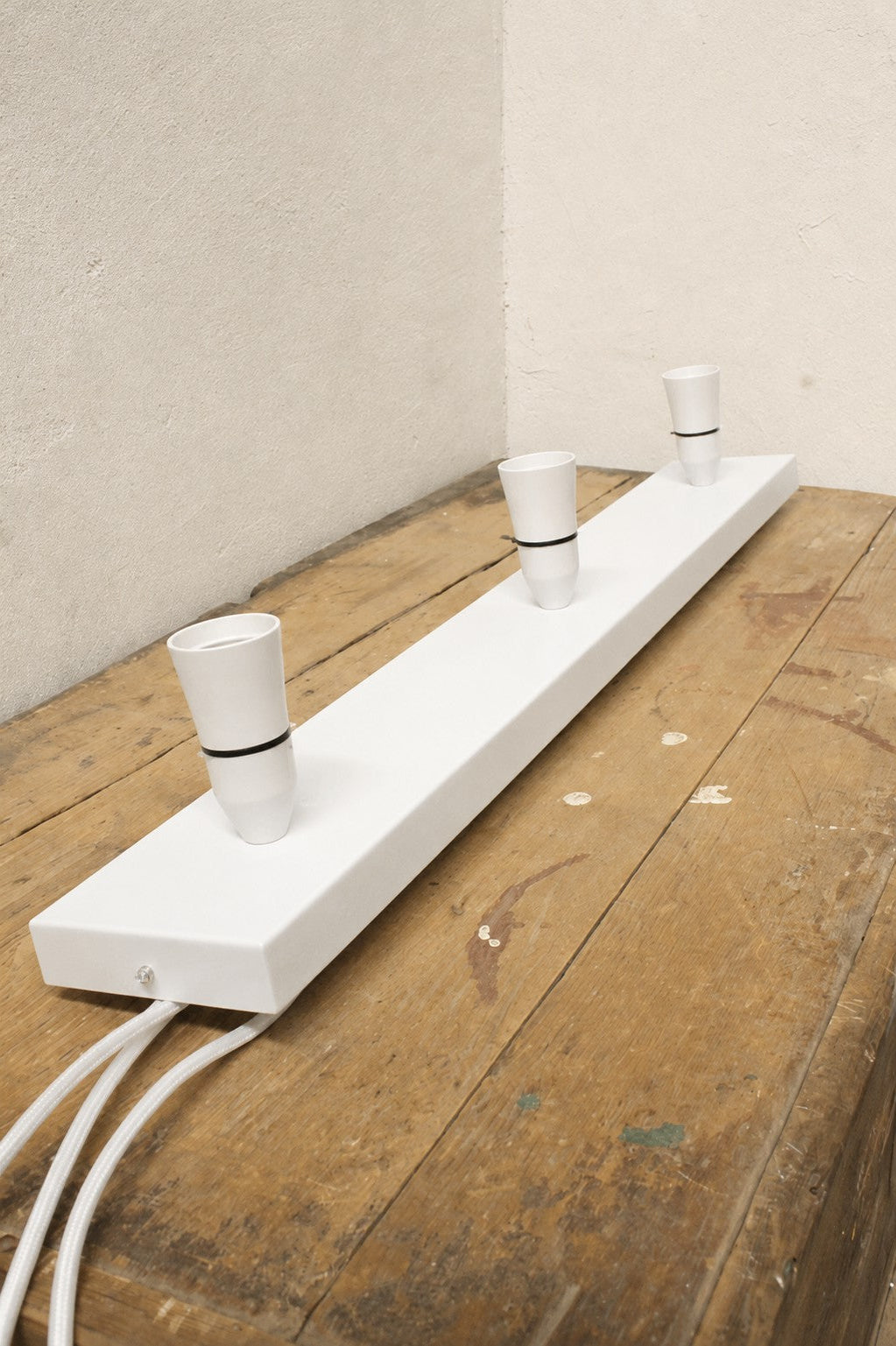 White lighting accessory. Three light flush mount lighting online.
