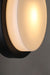 Ealing Glass Exterior Wall Light has black outter and glass to difuse light