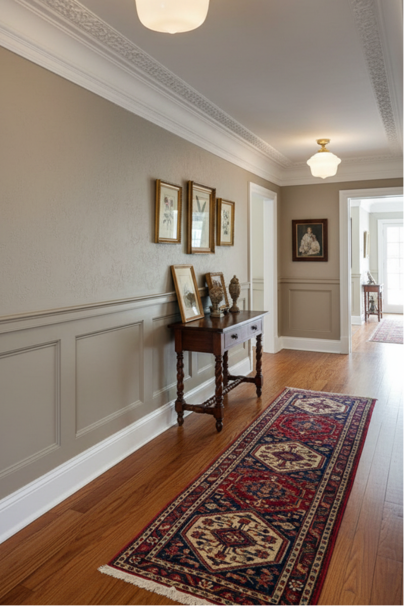 flush mounts in hallway 