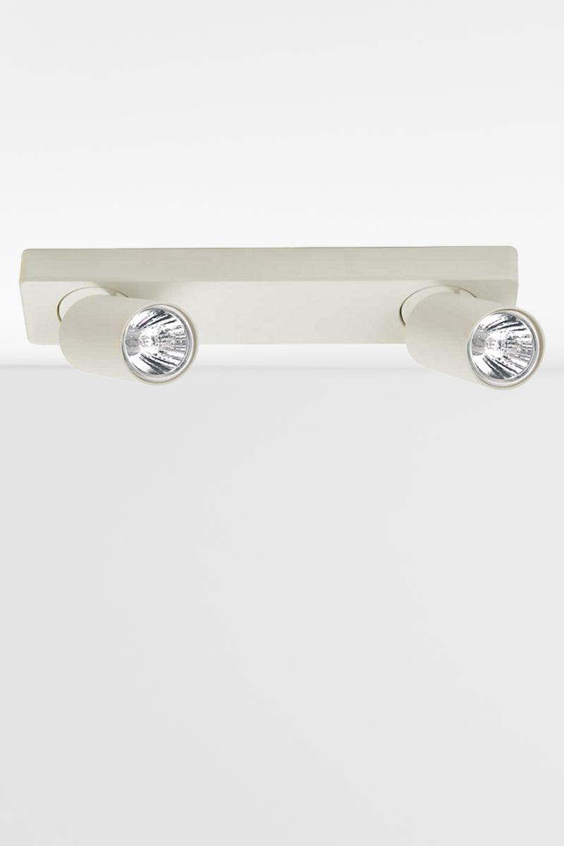 White double spot light bar. 
