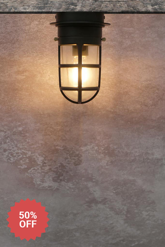 Rhode Outdoor Ceiling Light black finish