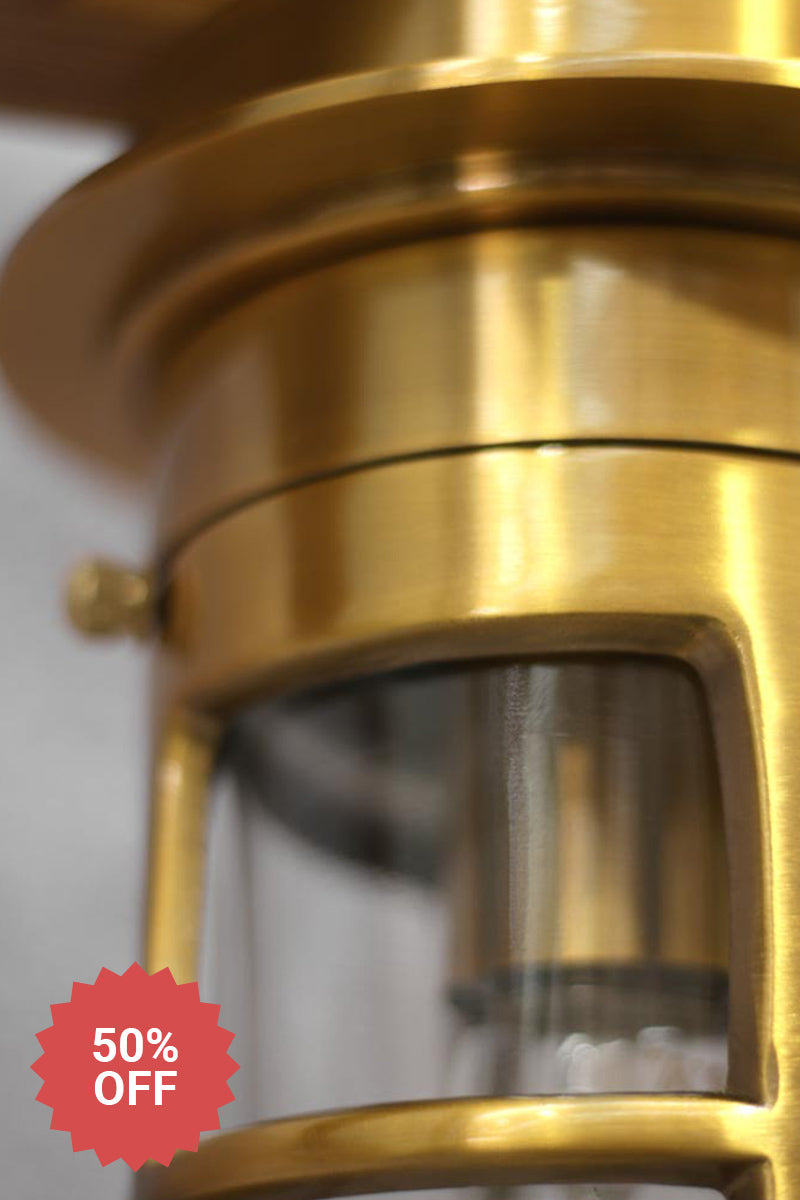 Rhode Outdoor Ceiling Light gold brass 