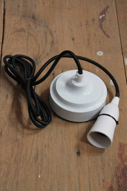 Ceiling pendant braided cord kits adds retro charm ideal for home or commercial fitouts