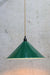Cone Pendant Light with jute cord and federation green large shade