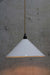 Cone Pendant Light with jute cord and white large shade