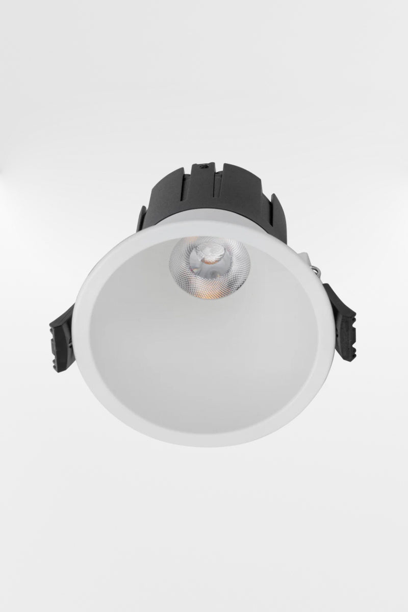 White 93mm LED downlight with driver