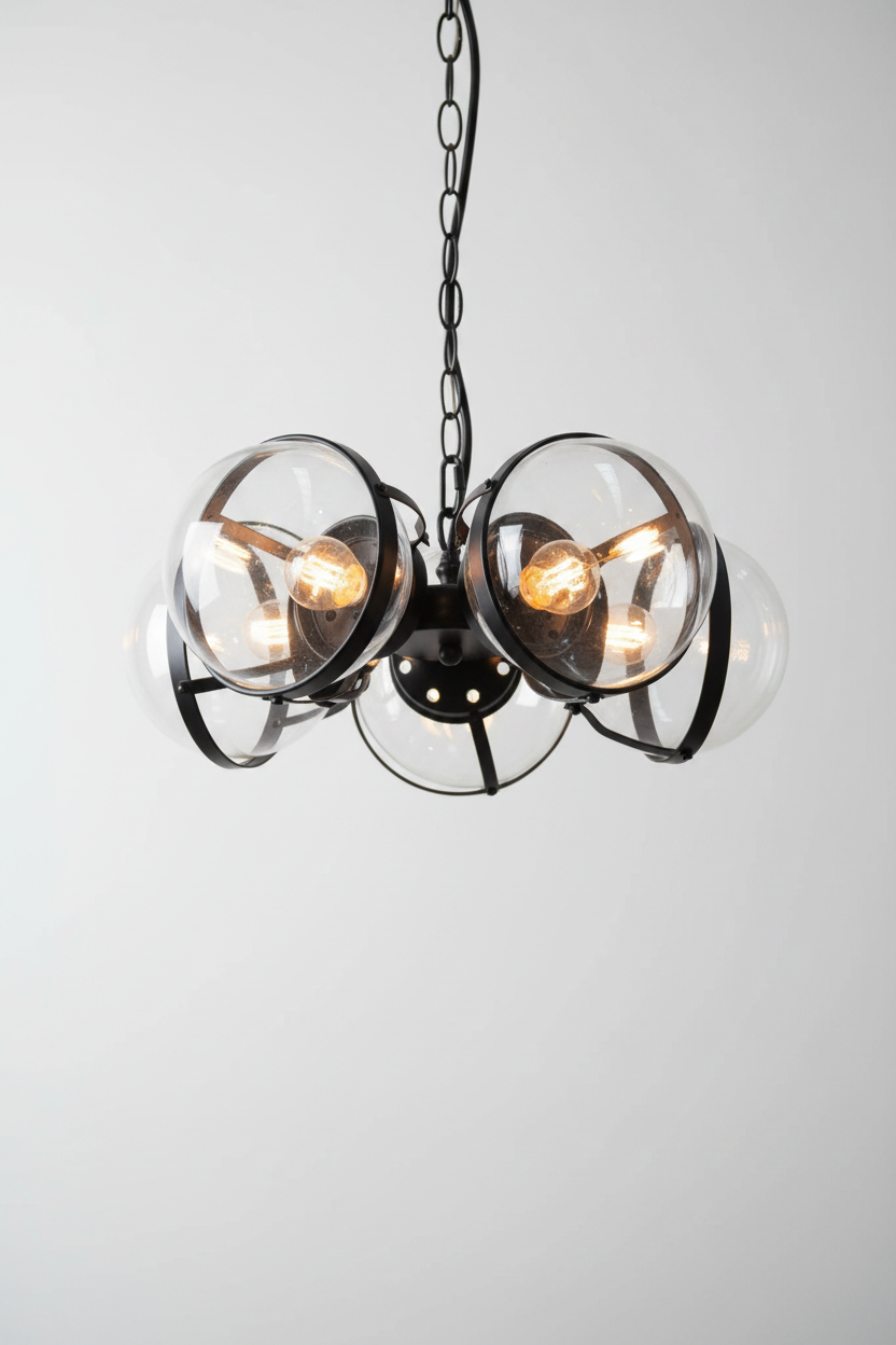 diner glass ball pendant closed ball closed clear balls