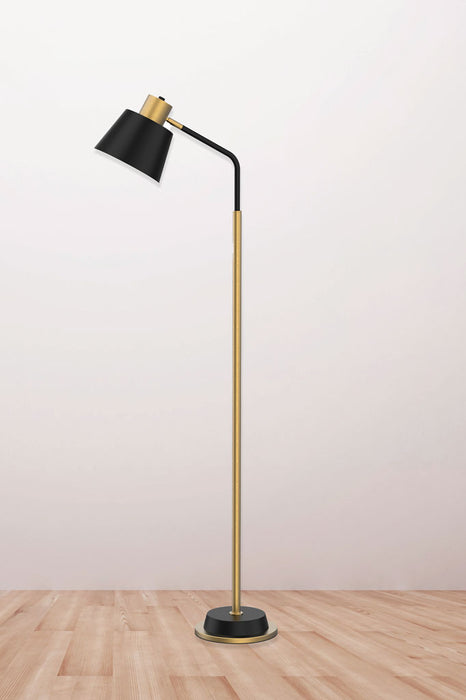 Elegant floor lamp with adjustable height