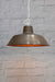 Brass Factory Pendant Light with side entry white chain