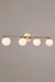 Banff Multi Light Linear Bathroom Fixture in Gold with 4 lights