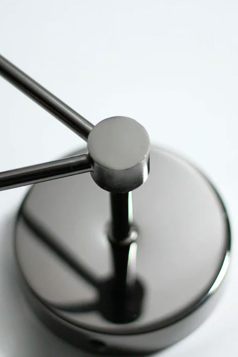 Close Up of Frame: Black Chrome Metal Frame Detail