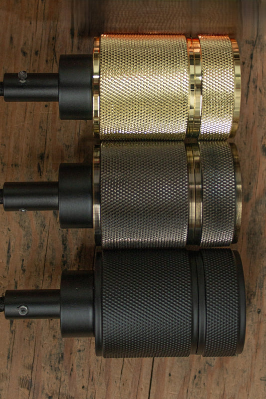 Three finished of Knurled lampholer pendant cords