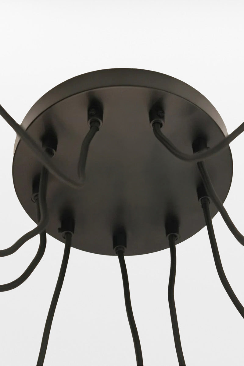 The 9 pendant light chandelier has a 200mm ceiling rose. online lighting Melbourne