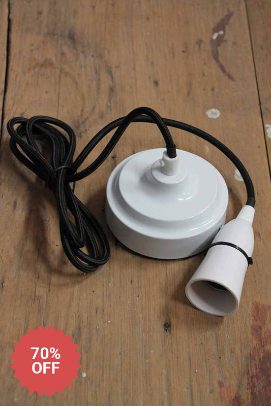 Ceiling pendant braided cord kits adds retro charm ideal for home or commercial fitouts