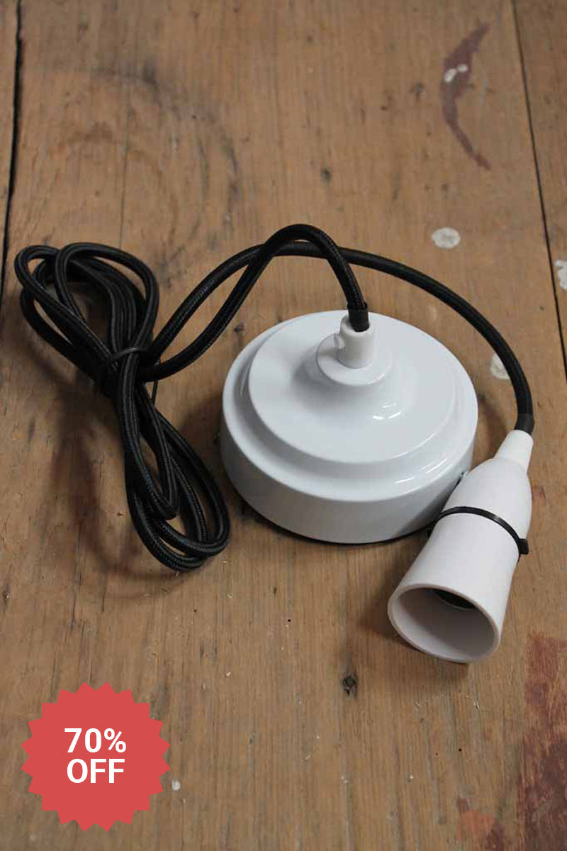 Ceiling pendant braided cord kits adds retro charm ideal for home or commercial fitouts