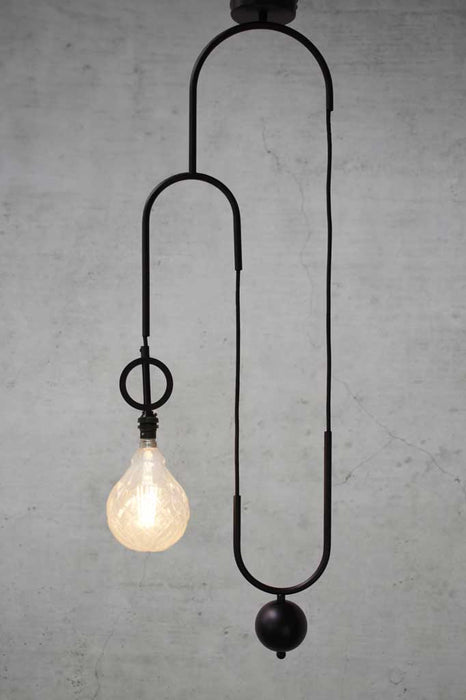 Black pulley pendant cord without disc