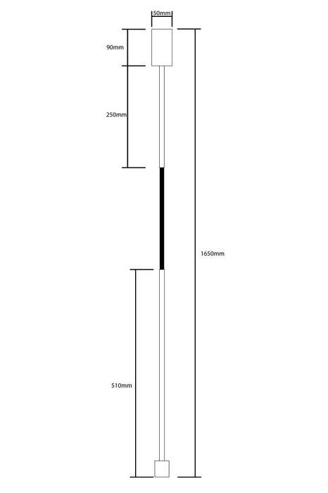 measurement of Junction Cross Pendant C