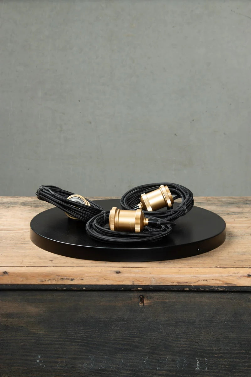 Three gold/brass cords for the Glass Multi Light Pendant