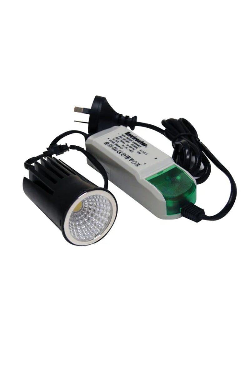 Driver provided with downlight cover