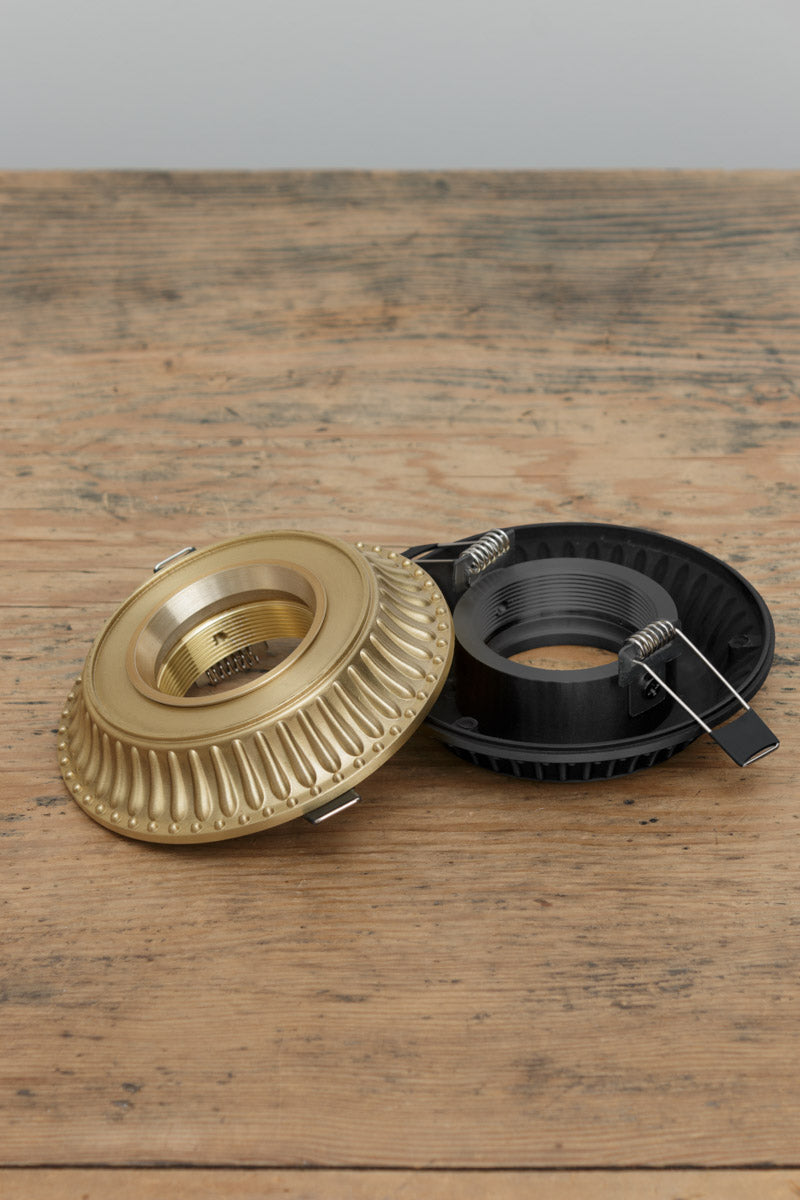 brass downlight covers are ideal for renovators looking to "jazz up" a ceiling or homeowners wanting to add a touch of luxury to a standard downlight. 