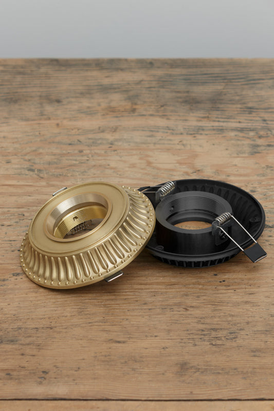 brass downlight covers are ideal for renovators looking to "jazz up" a ceiling or homeowners wanting to add a touch of luxury to a standard downlight. 