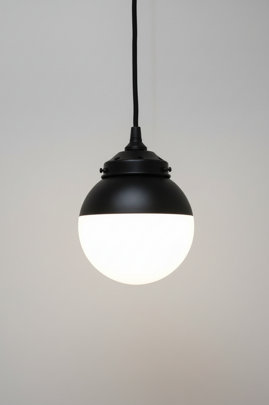 Crown Sphere Glass Pendant Light