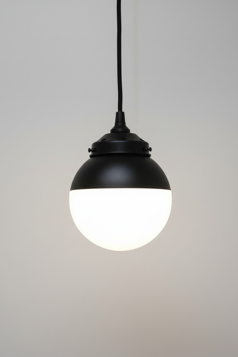 Crown Sphere Glass Pendant Light
