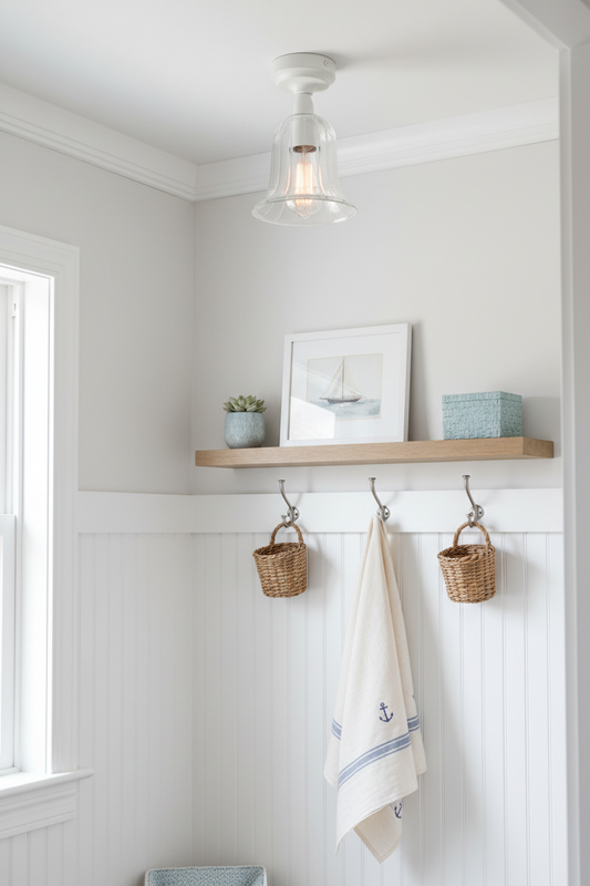 flush mount in small room laundry room with low ceiling
